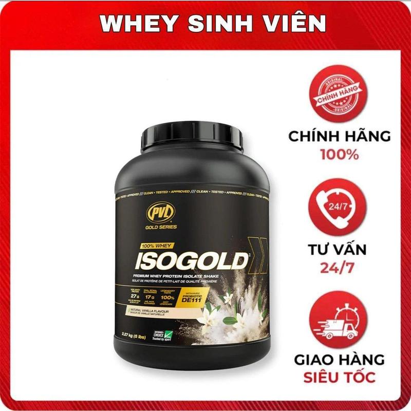 [Chính hãng] Sữa Dinh Dưỡng PVL Iso Gold 5lbs (2.3kg) Protein