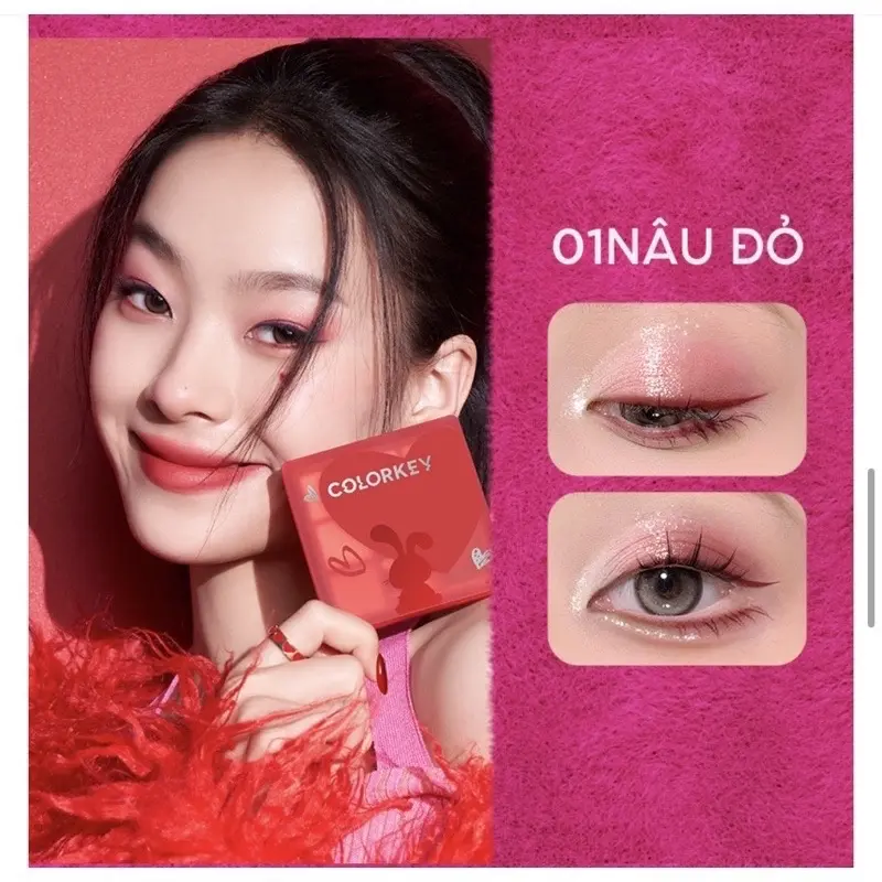 [COLORKEY] Bảng phấn mắt COLORKEY đa năng 9g trang điểm chuyên nghiệp 4