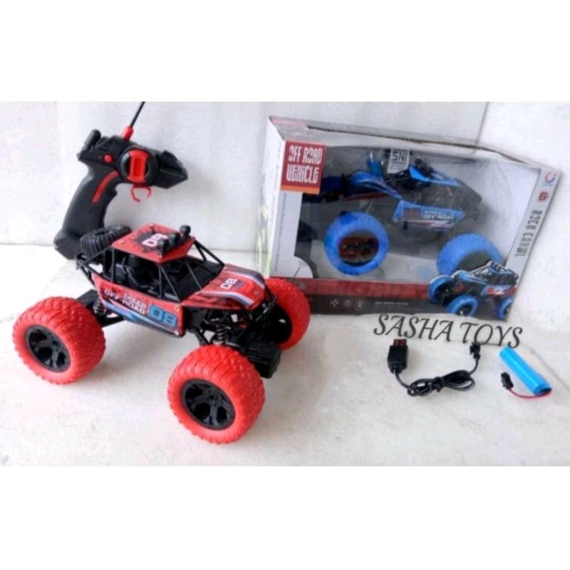 RC Rock Crawler Mainan Anak Mobil Remote Control Climbing Boast Monster Baterai Toys 8