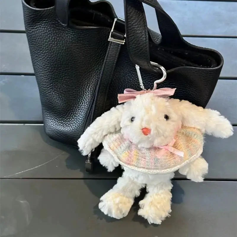 Đồ Chơi Nhồi Bông Thỏ, Chủ Đề Giáng Sinh, Móc Chìa Khóa, Thiết Kế Hình Thỏ Hoạt Hình, Búp Bê Nhồi Bông Mềm, Mặt Dây Chuyền, Móc Chìa Khóa Xe Hơi, Trang Trí Túi Ba Lô, Thích Hợp Làm Quà Tặng Trẻ Em 3