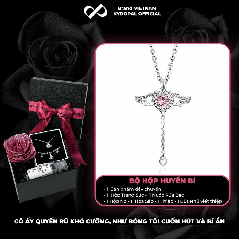 Dây chuyền bạc KYDOPAL đính đá cao cấp trang sức bạc nữ sang trọng 925 - PAL9B4C15