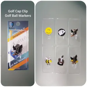 Golf Clip Ball Marker Cap Visor Magnetic