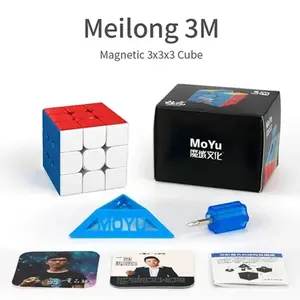 VIVI Magnetic Kubus orde ketiga Cube 3 × 3/Mainan Pendidikan Siswa Anak/Model Profesional Pemula