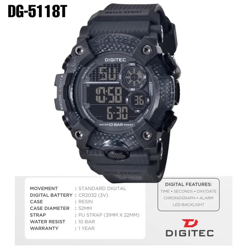 Jam Tangan PRIA DIGITEC DG-5118T 4