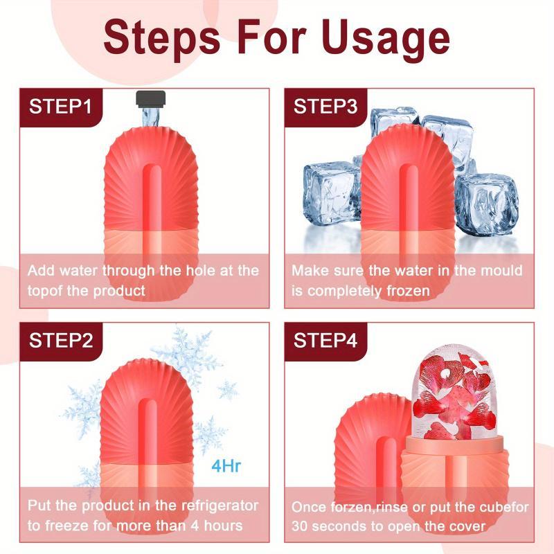 Ice Face Roller, Reusable Face Ice Roller, Ice Face Massage Tool, Skin Care Tool for Women, Facial Skin Relaxing Tool 7