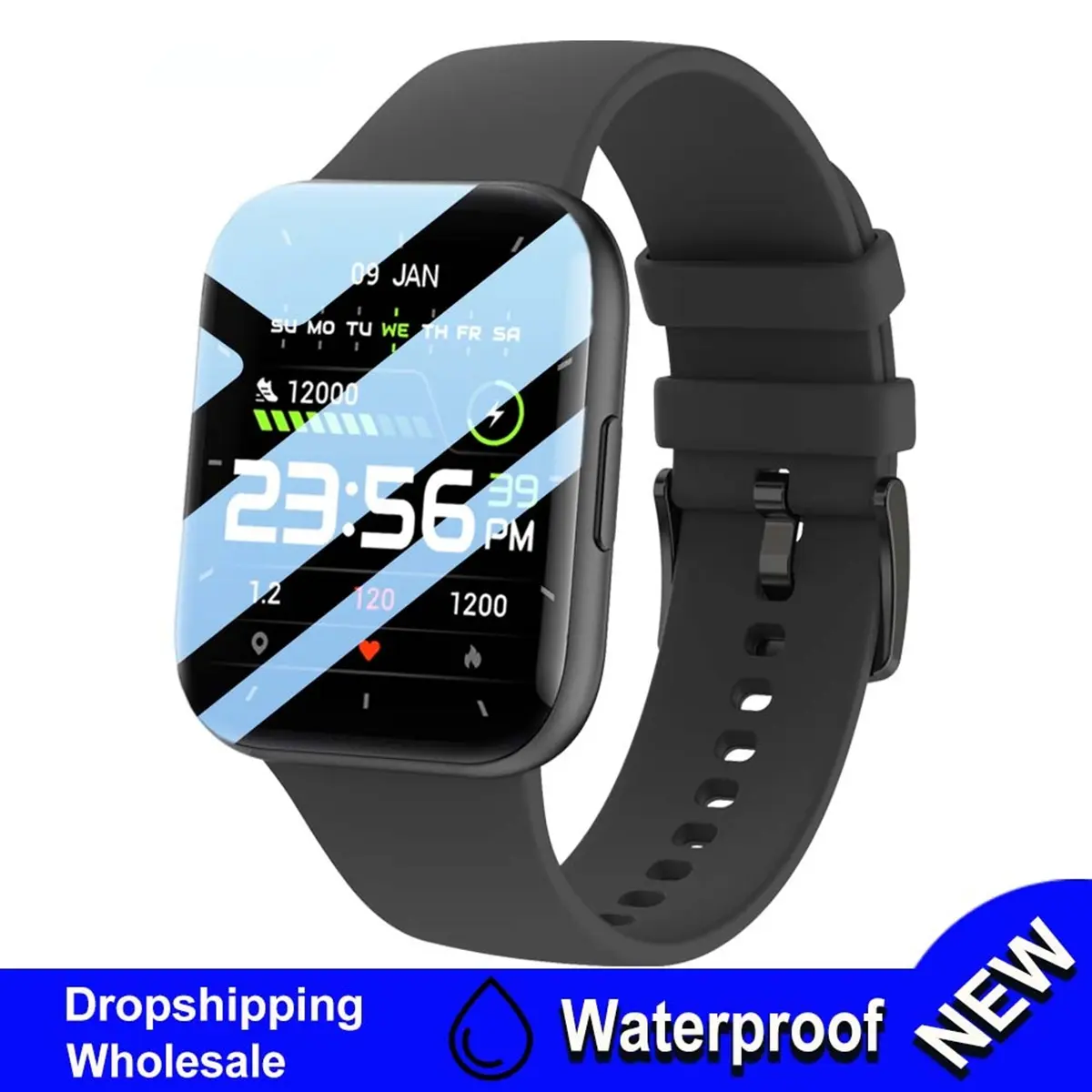 【READY STOCK】2024 Men Smartwatch Smart Watch Women Wristwatch  IP68 Waterproof Fitness Bracelet Sports Smartwatch Bluetooth Calorie Tracker Distance Tracker Watches Attack Titan