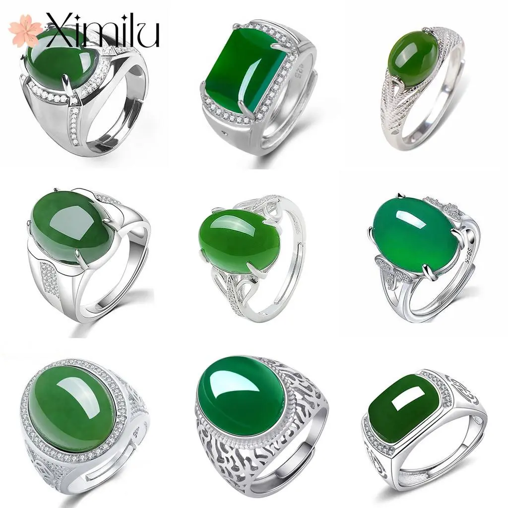 Nhẫn Màu Xanh Lá Cây, Đa Phong Cách, Có Thể Điều Chỉnh, Trang Sức Nữ Chính Hãng Quà Tặng Tinh Tế May Mắn, Nhẫn Nam Cho Phụ Nữ, Nhẫn Thời Trang Hàn Quốc Cho Nam Giới, Nhẫn Đôi Dễ Thương, Quà Tặng Lễ Tình Nhân Bohemian Cho Bạn Gái Hat Đeo Tay Voi Pin Women