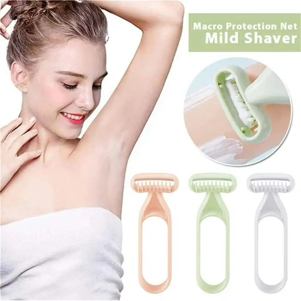 Mini Shaver Portable Manual Serbaguna / Alat Cukur Bulu Kaki Tangan dan Ketiak Waterproof Tanpa Sakit K28