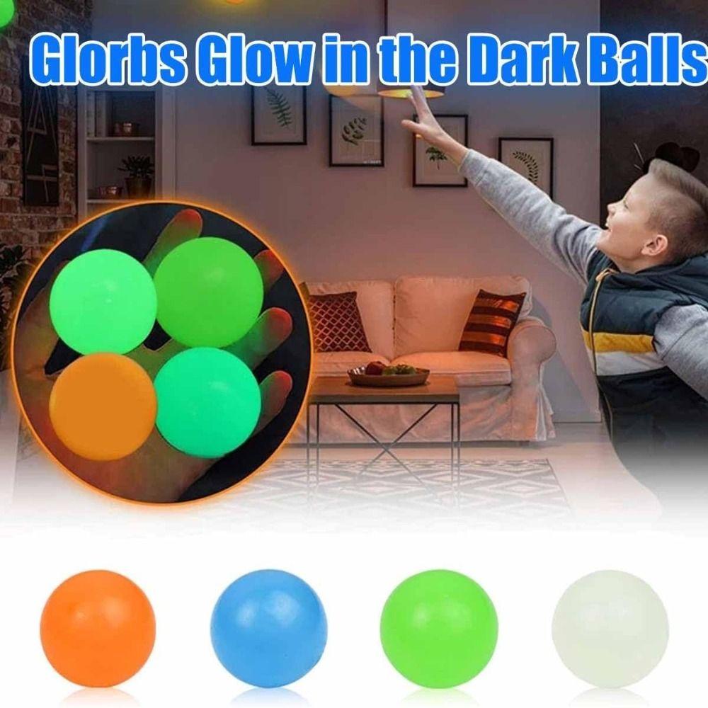 Squishy Target Glorbs Balls Glow in The Dark Stress Relief Toy Sticky ...