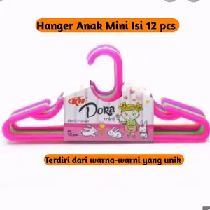Jemuran Hanger Gantungan Anak 12 Pcs Mini Kecil Plastik