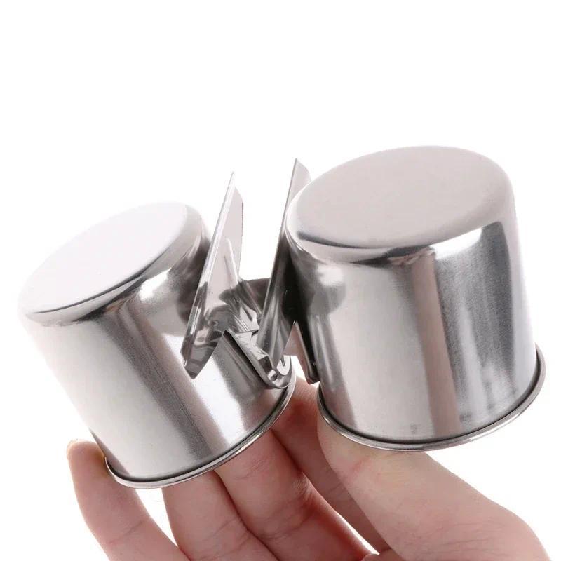 Product Introduction of 1 Set Bird Feeder Cup with Clamp Stainless Steel Double Feeding Dish Food & Water Bowl for Parrots African Greys Budgies 7