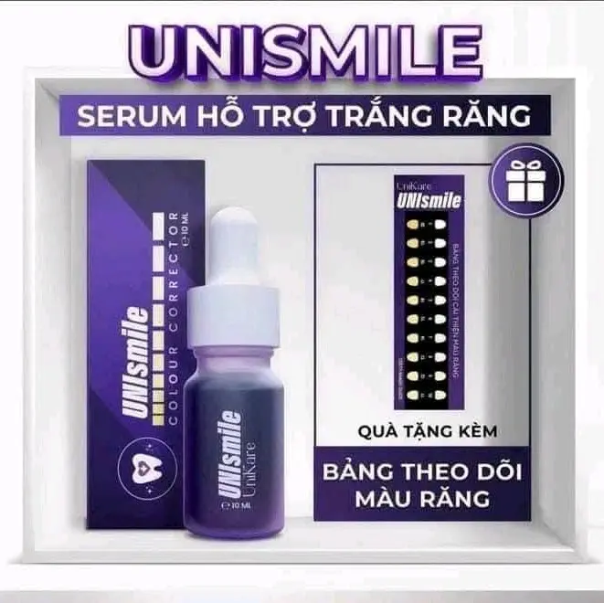 Serum Trắng Răng UNIsmile & Serum Unikare Cải Thiện Răng Vàng ( 1 Chai ) 1