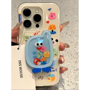 Cute Cat for Apple 15 Phone Case Iphone16promax/14/13 Transparent 12/11 Cartoon XS/8P