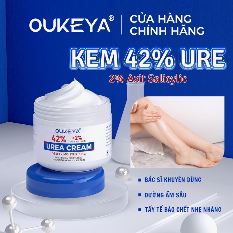  OUKEYA Kem 40% Urea & 2% Acid Salicylic  150g  - Đặc trị khô nứt chân tay xử lý hiệu quả da chết và vết nứt thô ráp 