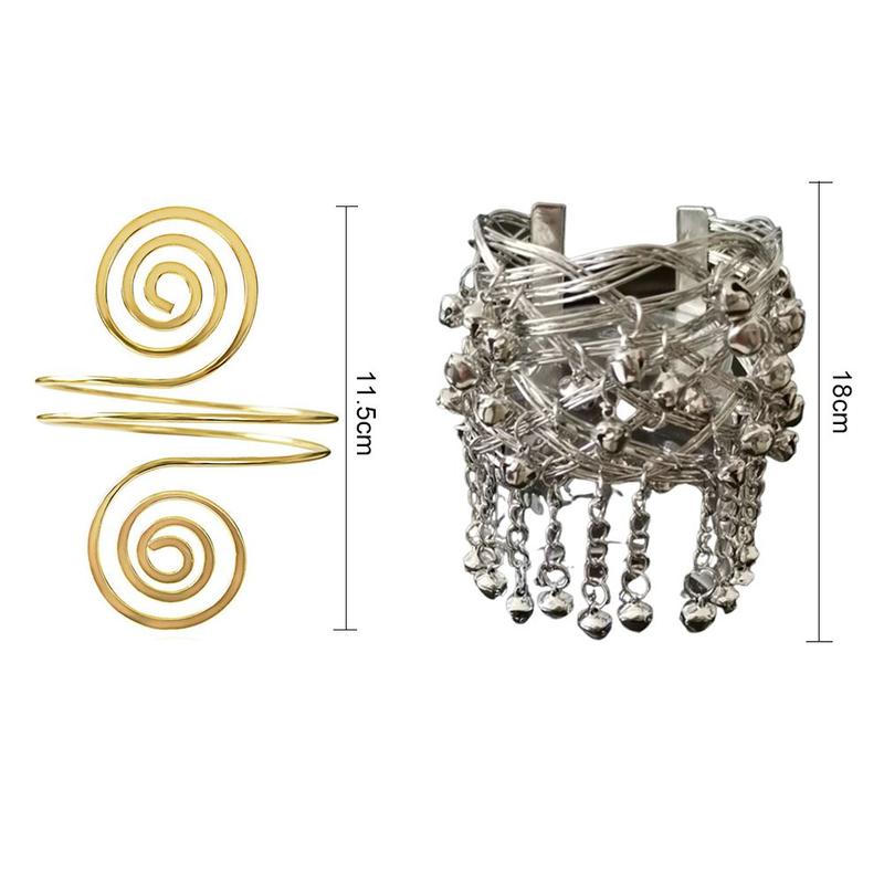 Product Introduction of Vòng Đeo Tay Hình Tròn, Thời Trang, Dành Cho Nữ, Có Chuông Và Tua Rua, Mặt Dây Chuyền Họa Tiết Hình Học, Vòng Đeo Tay Cánh Tay Trên, Dây Chuyền Đeo Cánh Tay 13