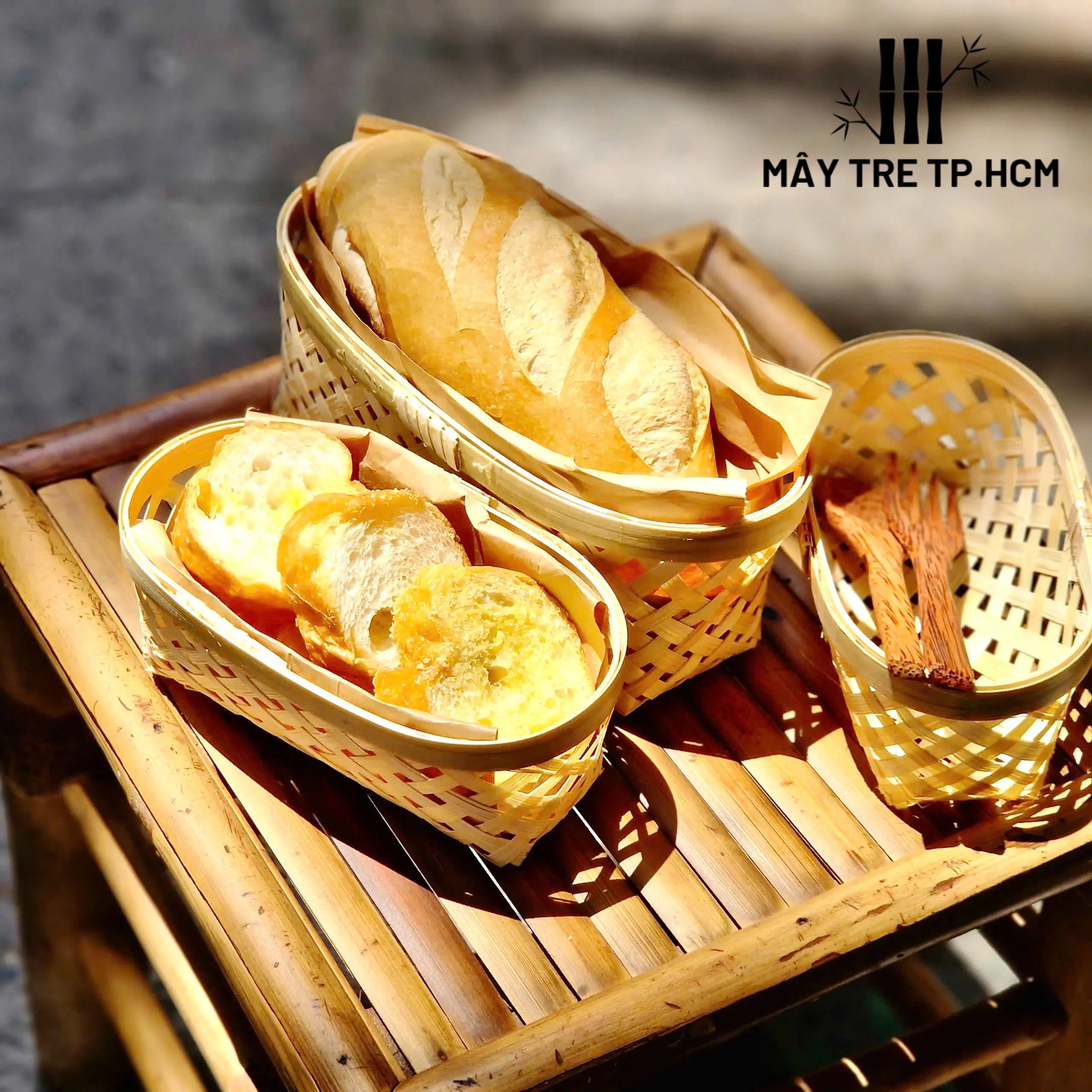 Rổ tre mini đựng bánh, chụp hình, đựng sản phẩm để bàn đẹp, thân thiện ...