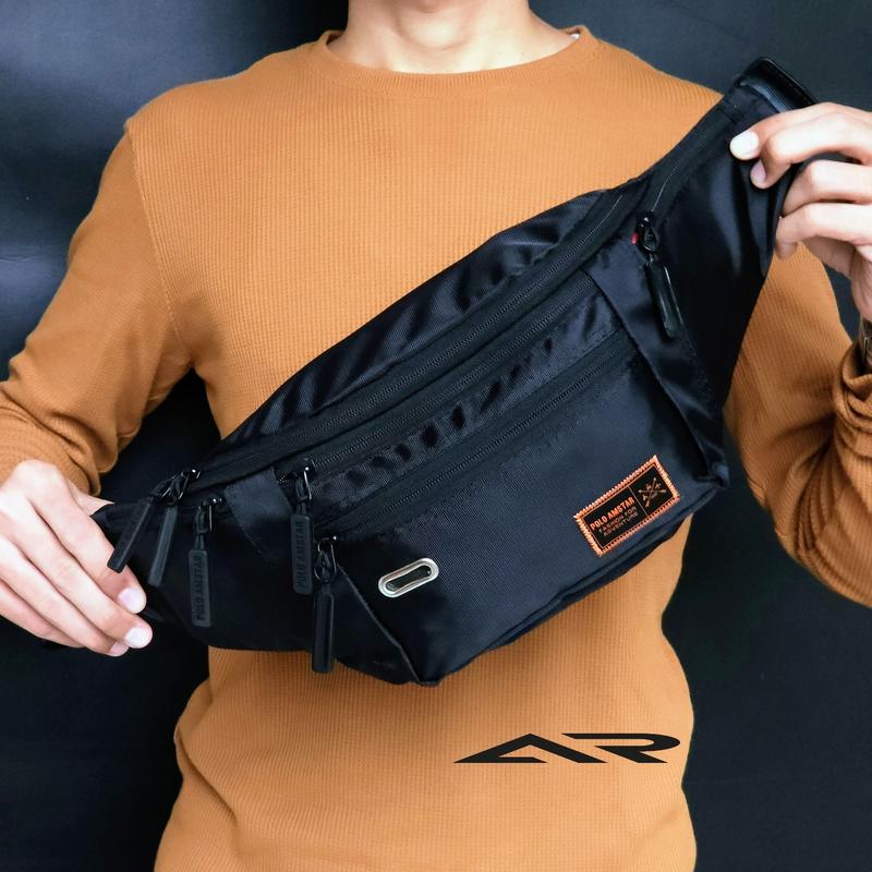Tas Selempang Pria POLO AMSTAR Original Waistbag Extra Organizer pinggang 3