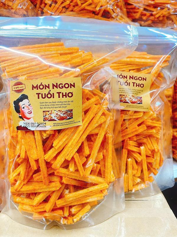 Combo 2 Túi Que Khoai Tây Phô Mai - Snack Ăn Vặt Nhà Cam