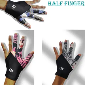 DARTFIT Sarung Tangan Billiard Glove Wanita Motif bunga