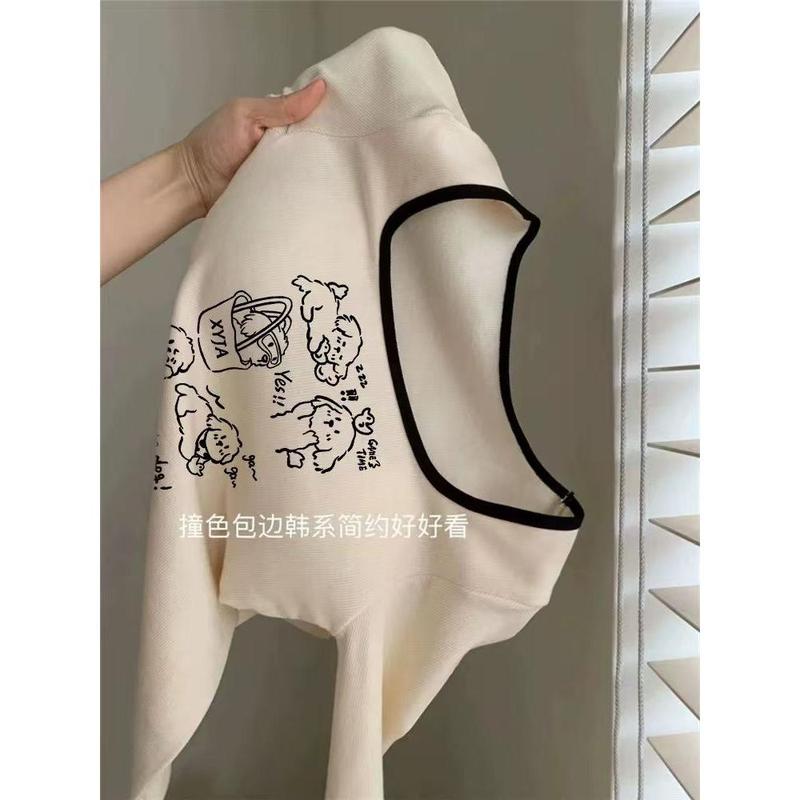 Áo Dài Tay, Giữ Ấm Mùa Thu Và Mùa Đông, Chải, Cổ Vuông, Dành Cho Bé Gái Nóng Bỏng, Dày Dặn, Chất Liệu Dralon, Hàng Mới Về, 2024 6