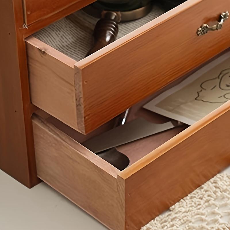 Vintage Pine Desktop Storage Cabinet with Drawers-Office Storage Solution, Freestanding Design Suitable for Kitchen and Bedroom 5