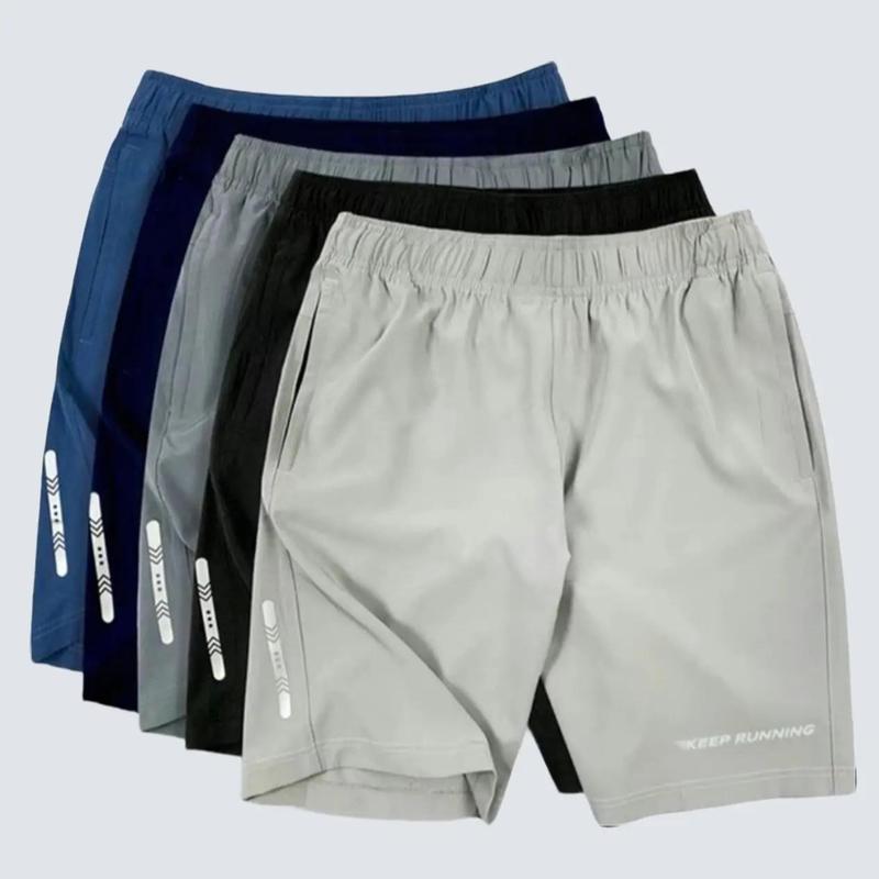 Combo 5 Quần Short Thể Thao Nam Vải Gió Thoáng Mát Có Khóa Kéo 2 Bên Túi Tiện Dụng - Menswear Sport quần  short Trang Phục
