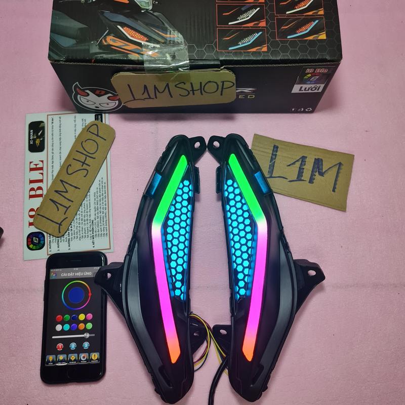  BỘ ĐÈN DEMI AUDI I8 GẮN CHO XE WINNER V1   GTR CHỈNH MÀU BẰNG APP BLUETOOTH 