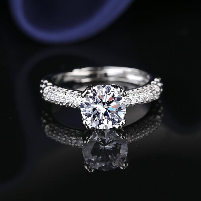 Product Introduction of Women's ring, 2 carat, new 6