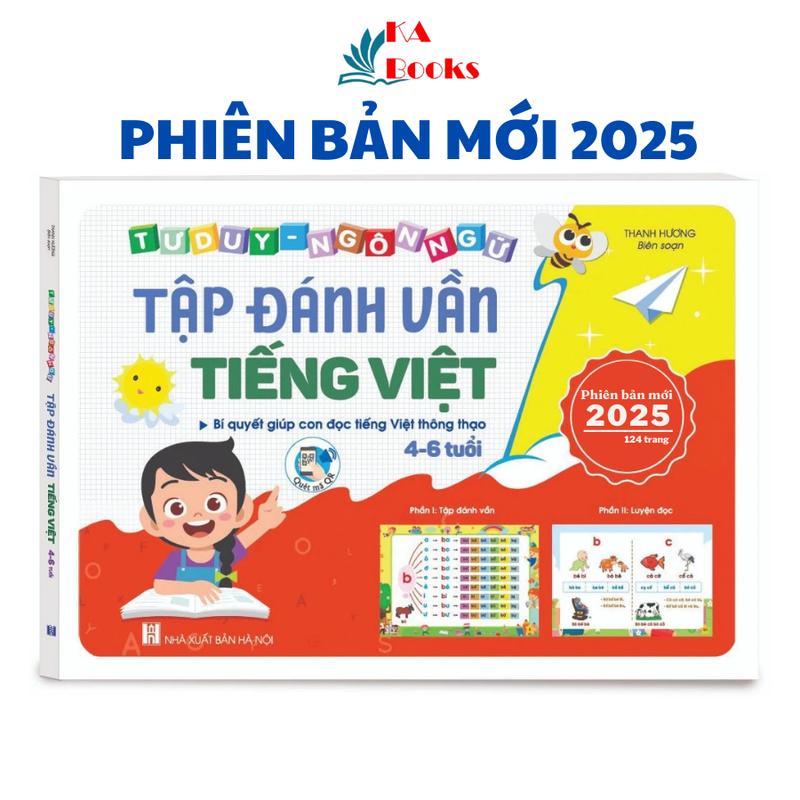 Sách - Tập Đánh Vần Tiếng Việt 4-6 Tuổi, Phiên bản mới 2025