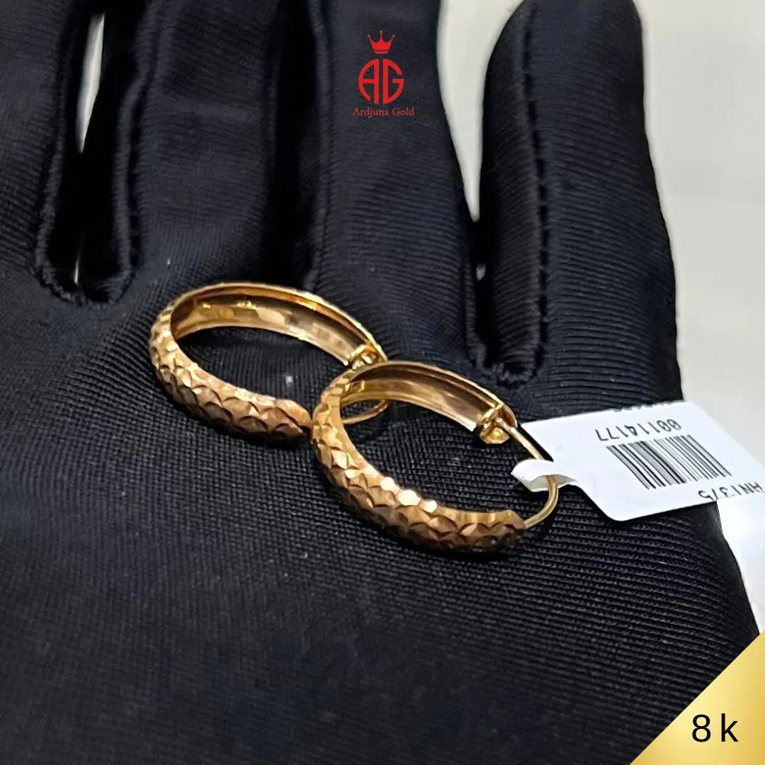 Anting bulat 8 k