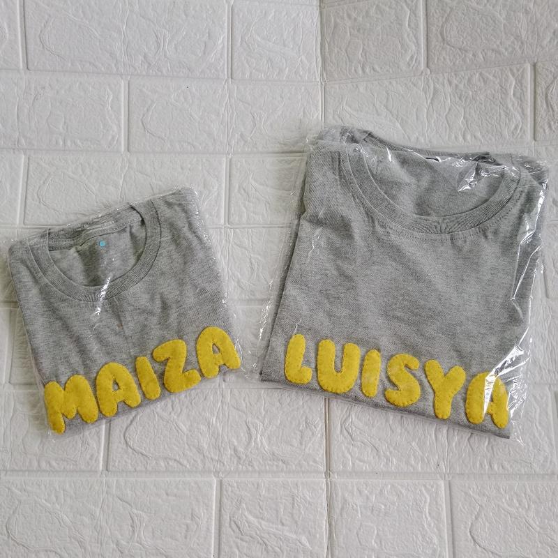 Product Introduction of kaos nama anak bahan Katun kombad adem untuk anak laki-laki dan perempuan usia 0-13 tahun lengan pendek 19