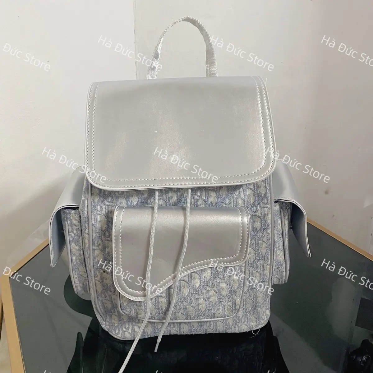 Balo Nam Nữ Túi Hộp Thổ Cẩm Phong Cách Thời Trang Size 41 Đựng Vừa A4 Atlat laptop Ảnh Thật dây vải