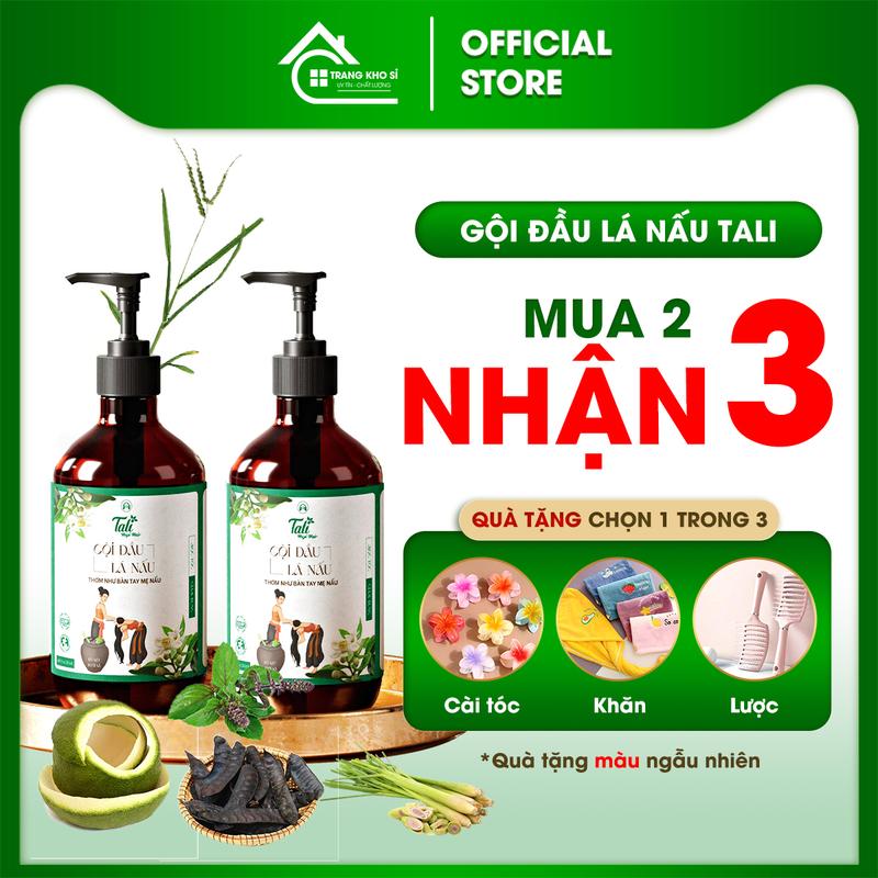 [KÈM QUÀ] Dầu Gội Lá Nấu Tali Hapi Hair 5IN1 Loại 300ml - Hỗ Trợ Giúp Kích Thích Mọc Tóc, Giảm Gãy Rụng Tóc, Giảm Gàu, Nấm Ngứa, Tóc Suôn Mượt Cho Cả Nam và Phụ Nữ, Women, Chăm Sóc Tóc, Dưỡng Tóc - TRANG KHO SỈ combo  dầu gội sữa tắm valentine