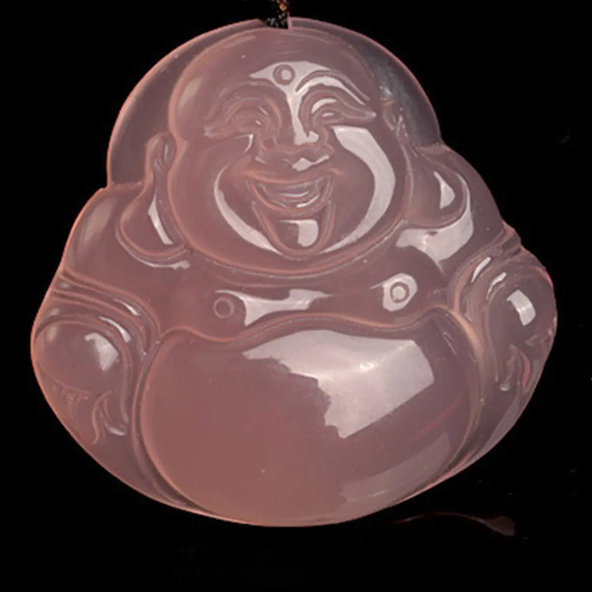 Mặt dây chuyền Chalcedony, bột mã não đá, thiết kế lá bầu, Yiming tuyệt vời, dành cho nam và nữ, Vòng Cổ Mặt Dây Chuyền ngọc bích