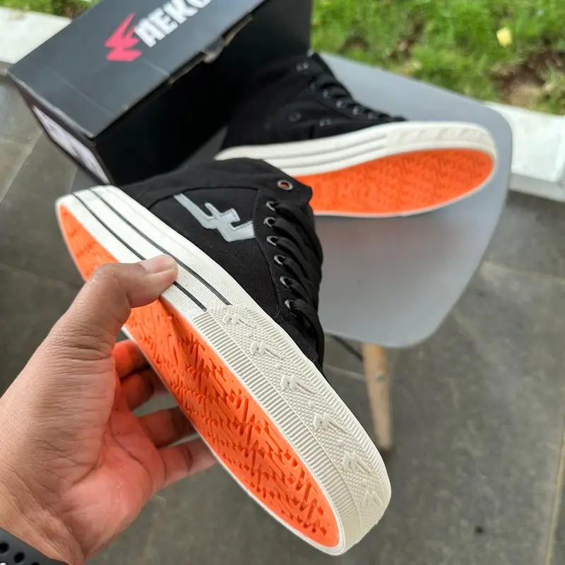 Sepatu Sneakers Aeko Newtwoyers Blackwhite High Klasics Reflective 5