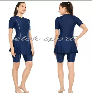 baju renang wanita  cup bh DIVING ROK tangan pendek polos dewasa Outdoor Celana Sport Swimwear olahraga