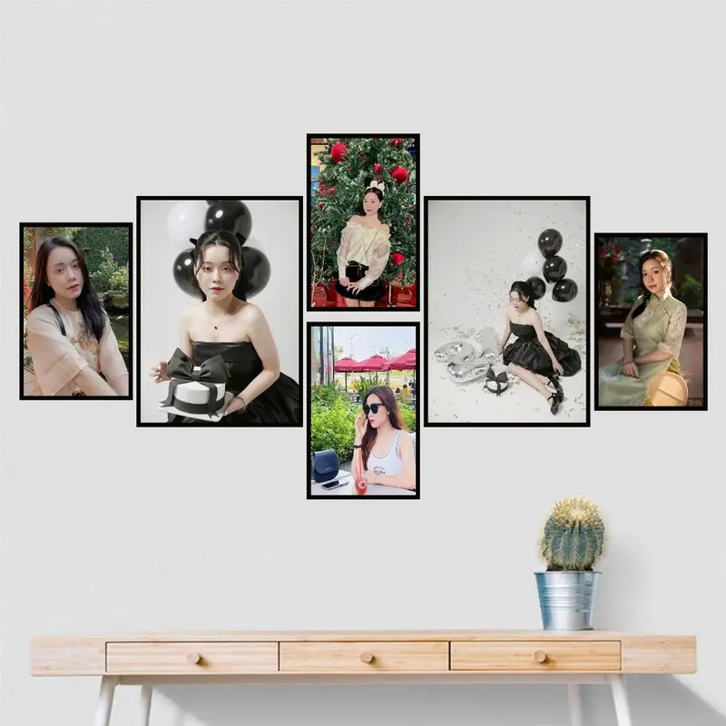 Bộ 6 Tranh Dán Tường In Theo Yêu Cầu, Bộ 6 Bức Tranh Tráng Gương 4k Cao Cấp Cực Nét (Ảnh gửi qua tiktokshop) 2