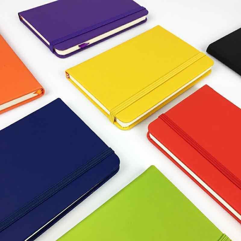 Product Introduction of A5 Size School student work notebook Stationery 25K Moleskin Rubber Diary Strap Notebook w/ String Lock 22