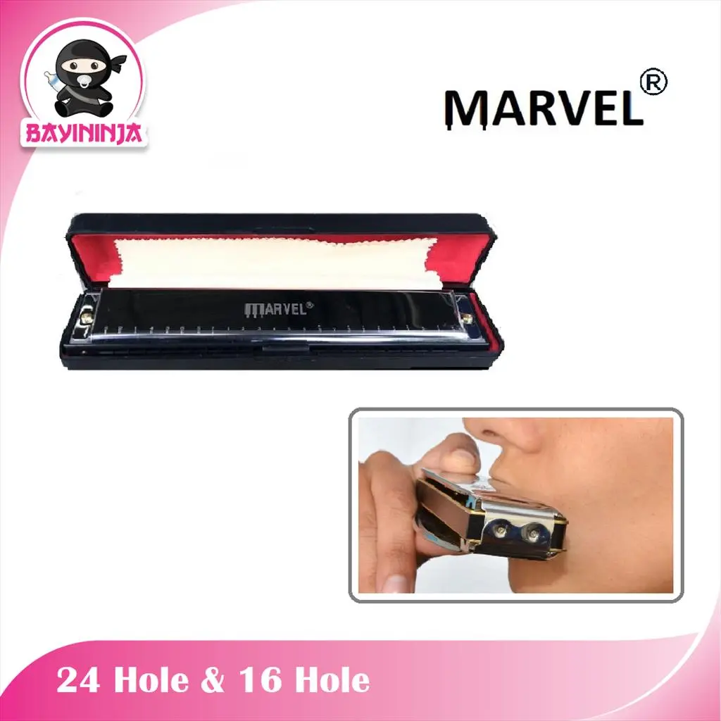 Marvel Alat Musik Tiup Harmonica Stainless