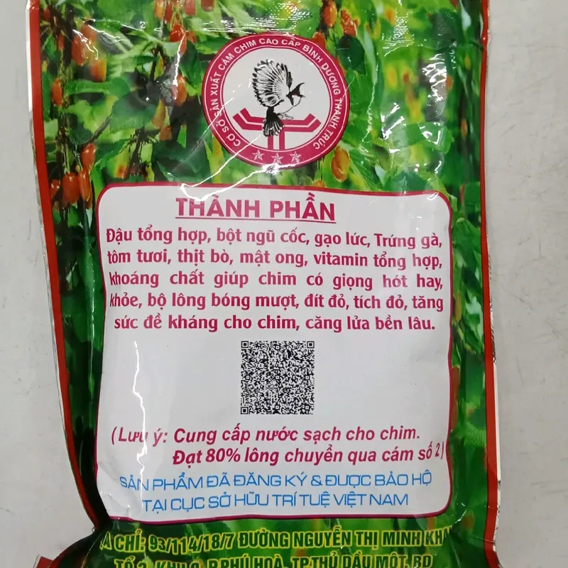 Cám chào mào dành cho chim thay lông Bình Dương 200g 1