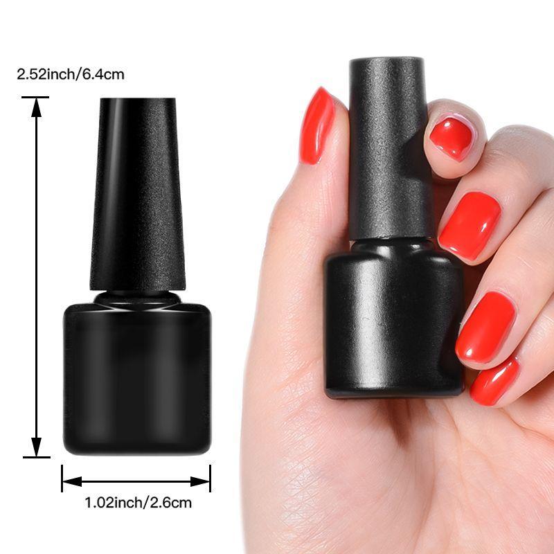 Fluorescent Multicolor Gel Nail Polish Set, 6 Counts/set Nail Art Design Glossy Gel, Lamp Cure Soak Off DIY Manicure Nail Gel Varnish UV Gel, Professional Nail Art & Nail Polish for Women & Girls 2