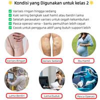 Gambar ISHA Kaus Kaki Stocking Varises Kompresi Medis Kelas CCL II Support Kaki Bengkak Tekanan Vena Kaki Sampai Paha Ukuran S Unisex dari Sinomed Healthcare Kota Tangerang 4 Tokopedia