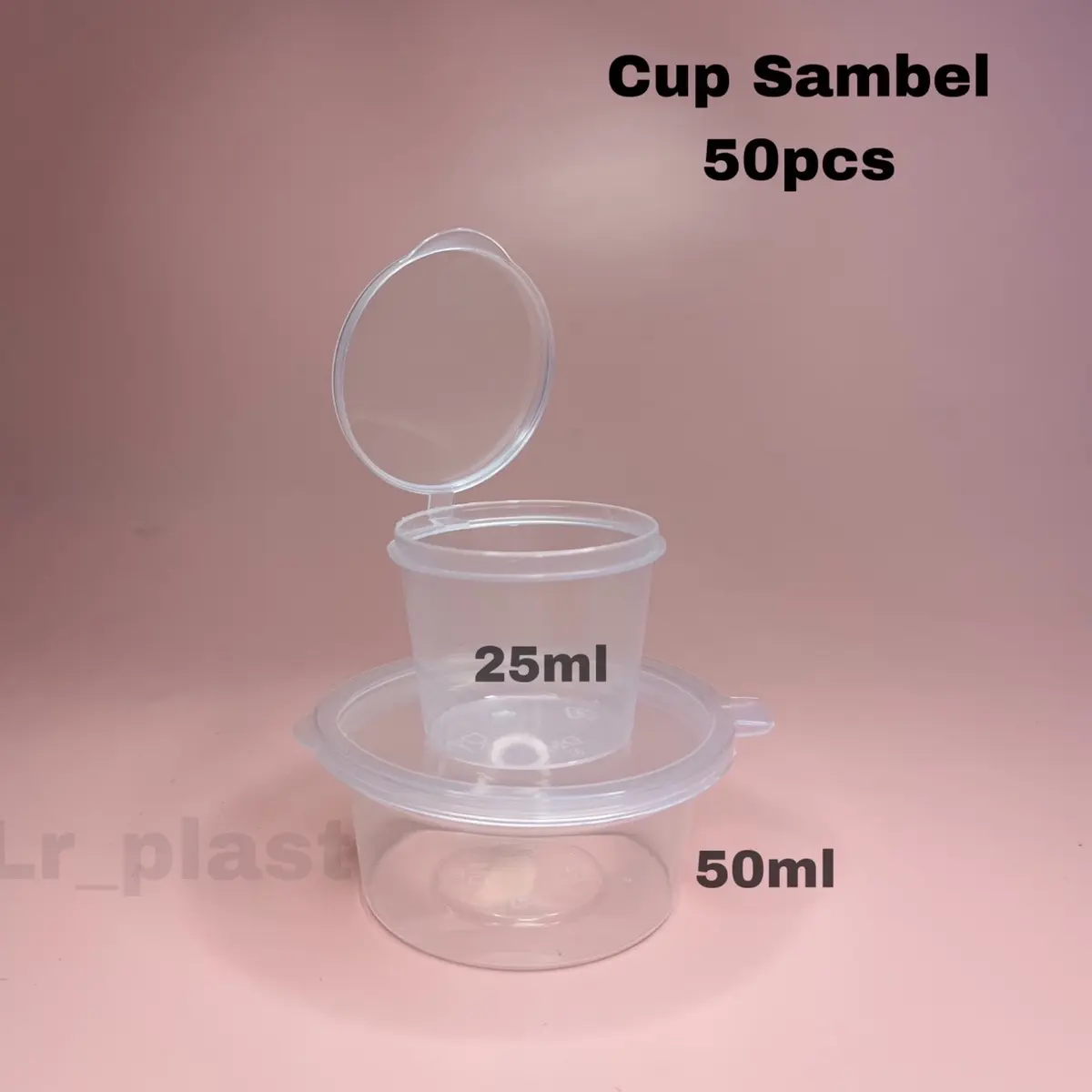 CUP SAMBAL / SAUCE CUP KLIP / CUP SAOS FLIFTOP / THINWALL SAUCE CUP 25ml,35ml,50ml WADAH SAMBAL
