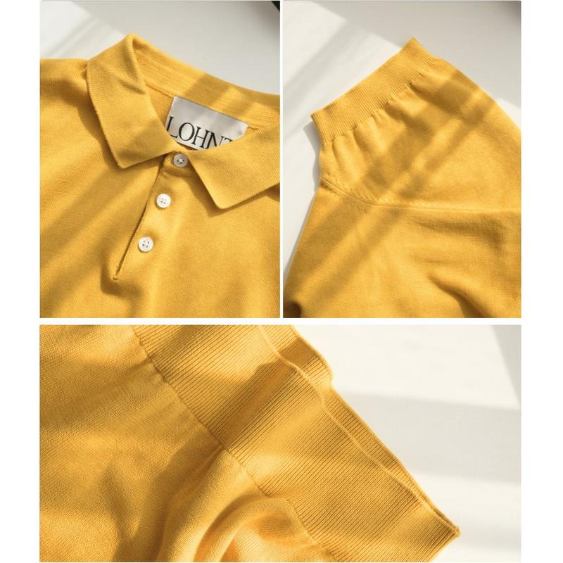LOHNT COTTON Collar Shirts - nhiều màu, dáng polo, chất cotton cao cấp không bai xù 5