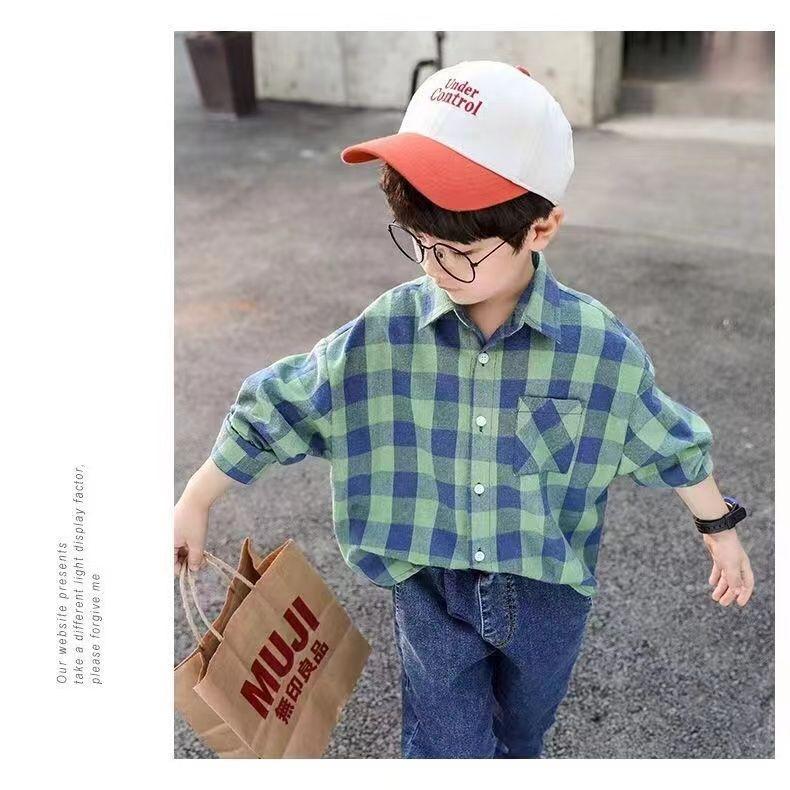 Product Introduction of Áo Sơ Mi Kẻ Sọc Cho Bé Trai, Áo Sơ Mi Dài Tay Mùa Xuân Và Mùa Thu Mới 2024, Cho Trẻ Em Lớn Hơn, Cotton Nguyên Chất, Thời Trang Thường Ngày Áo Khoác Hợp Xu hướng, Được 1535 Đánh Giá Tích Cực 3