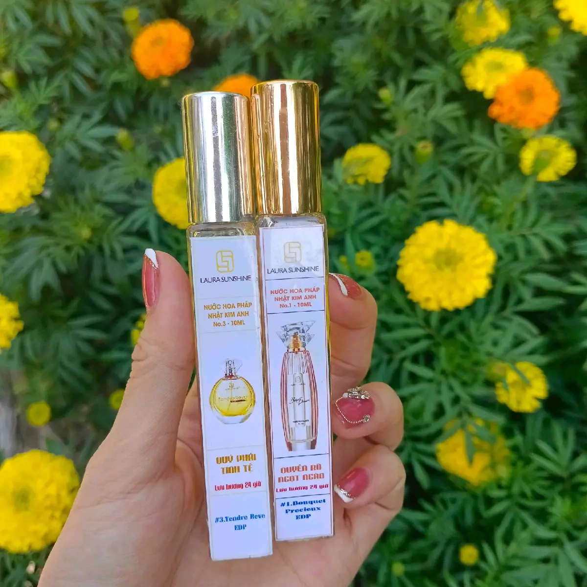 (Combo nước hoa 10ml 01 + 03) Nước hoa nữ Laura Paris Perfume Cosmetic