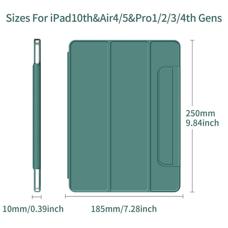 Magnetic Tablet Protective Case, 1 Count Solid Color Magnetic Case with Auto Sleep/wake Function, Slim Tablet Cover Cases Compatible with iPad 3