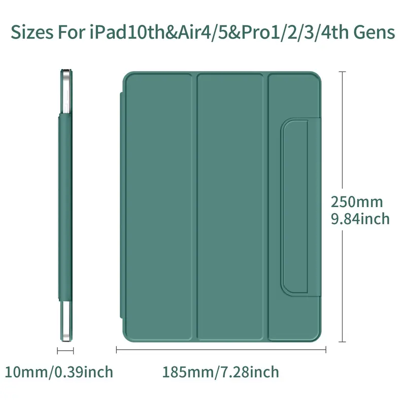 Magnetic Tablet Protective Case, 1 Count Solid Color Magnetic Case with Auto Sleep/wake Function, Slim Tablet Cover Cases Compatible with iPad 3