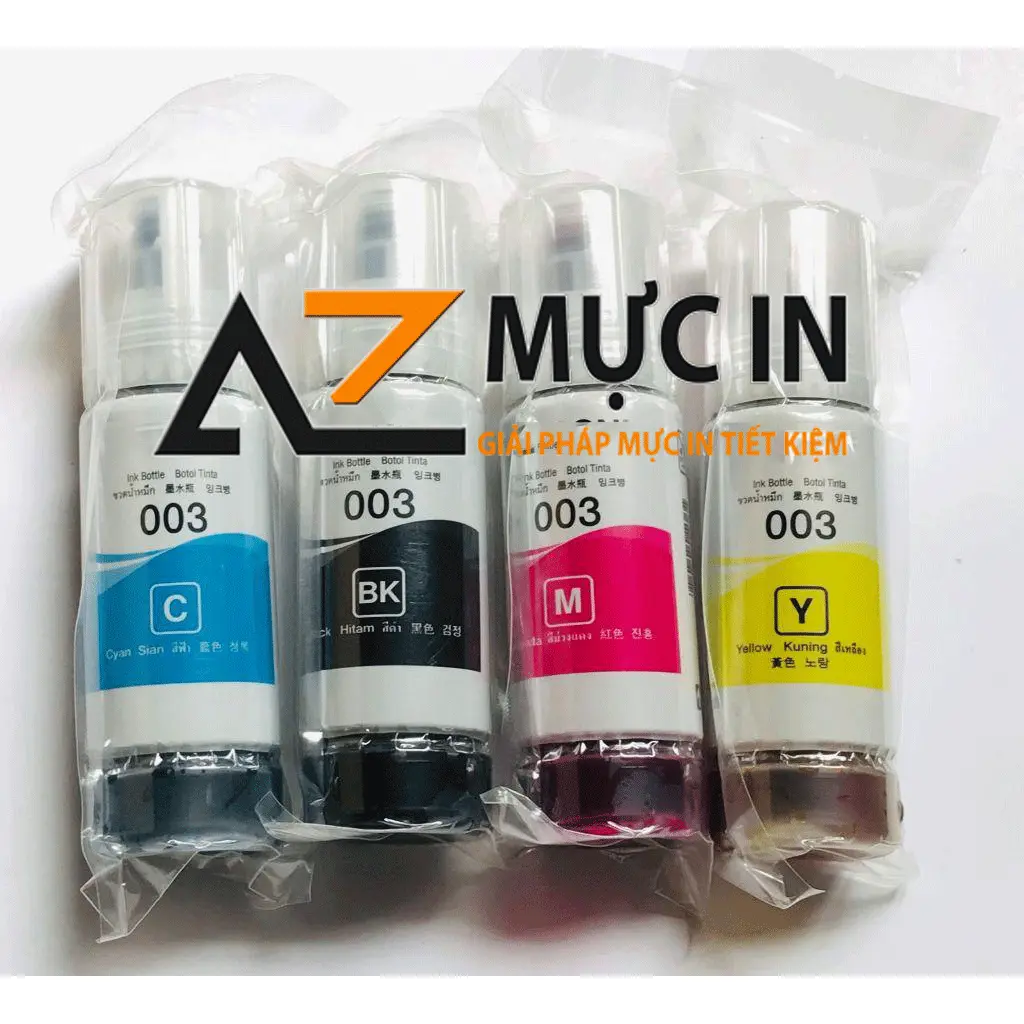 Mực 003 hàng nhập khẩu không hộp, dùng cho Ep L3110/ L3150/L1110/L4150/L3210/L1250/L3250