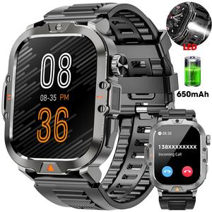 Multifunctional Smart Watch, 1 Count Fashion Digital Watch with Flashlight & Compass, IP68 Waterproof Sports Watch for Android & iPhone Devices, Wearable